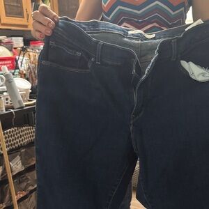 Signature by Levi Strauss Dark Blue Boyfriend Jeans
